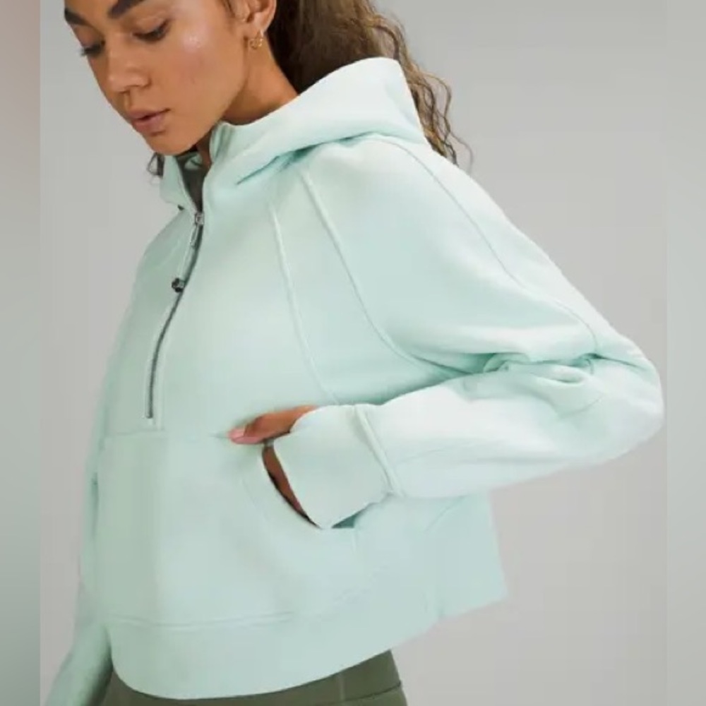💚🩵Delicate Mint🩵💚 Scuba 1/2 Zip